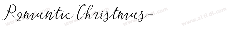 Romantic Christmas字体转换
